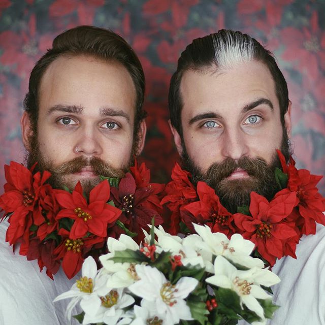 В лесу родилась борода: как мужчины украшают свою бороду к Новому году 2016