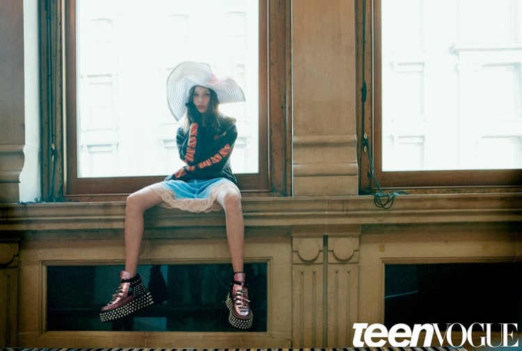 Белла Хадид без макияжа снялась в необычной фотосессии для Teen Vogue (ФОТО)