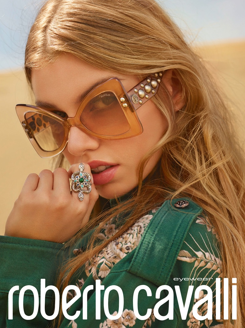 Стелла Максвелл в новой рекламной кампании Roberto Cavalli (ФОТО)