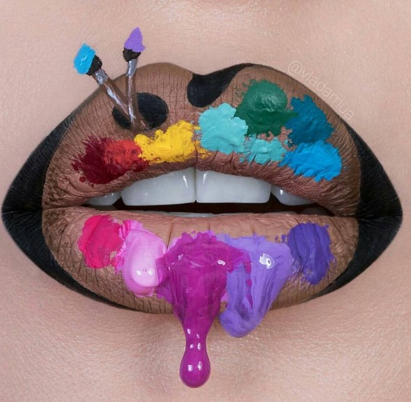 Украинский визажист удивила мир необычным макияжем губ (ФОТО)