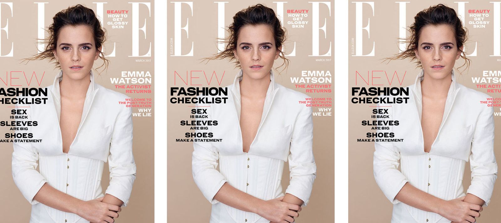 Эмма Уотсон появилась без макияжа в фотосессии для Elle (ФОТО)