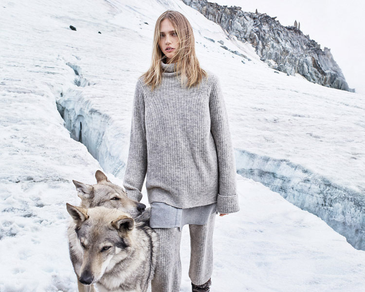 Саша Пивоварова в новом лукбуке Mango осень-зима 2015/2016 (ФОТО)