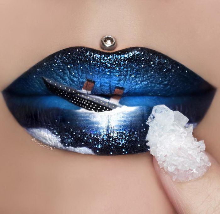 Визажист покорила фантастическим макияжем губ с красочными рисунками (ФОТО)