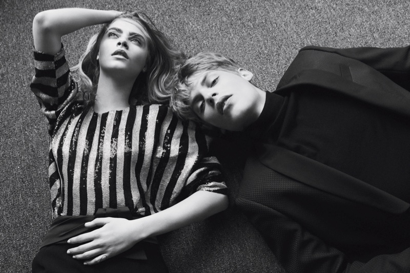 Выход в свет: Кара Делевинь и Кейт Мосс в кампании коллекции вечерних нарядов Mango