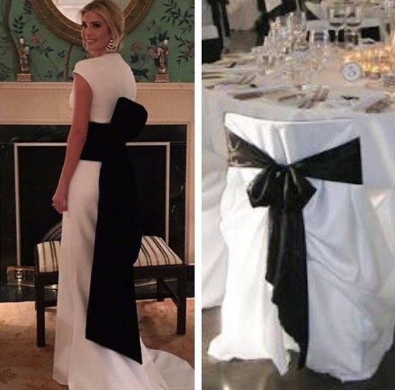 Пользователи сети посмеялись над роскошным платьем Иванки Трамп
