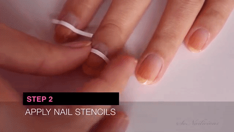 мастер-класс как сделать маникюр с негативным пространством фото