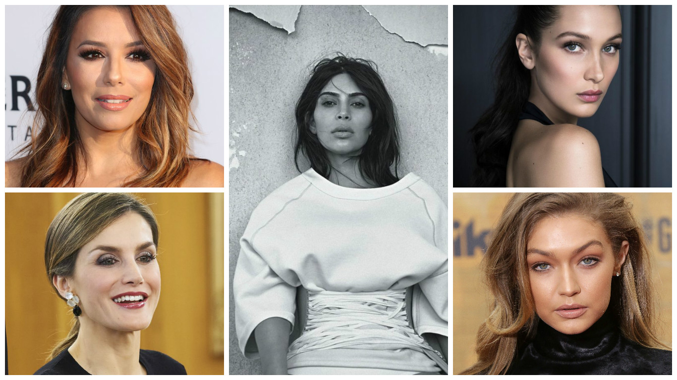 Лучшие beauty-образы недели: Ким Кардашьян, королева Летиция, Ева Лонгория, Белла Хадид, Ирина Шейк